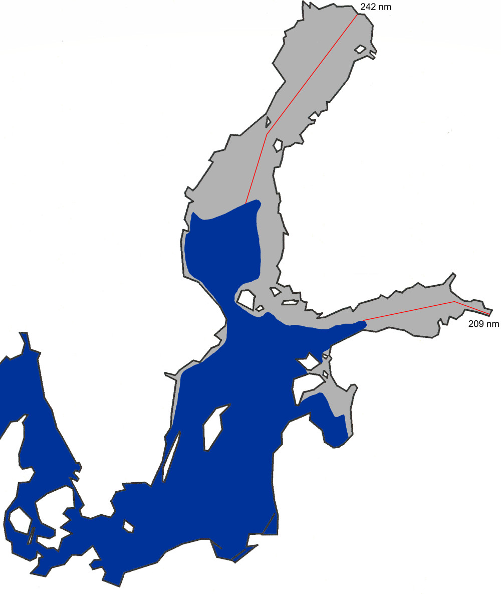 En karta över den största isutbredningen 2001.