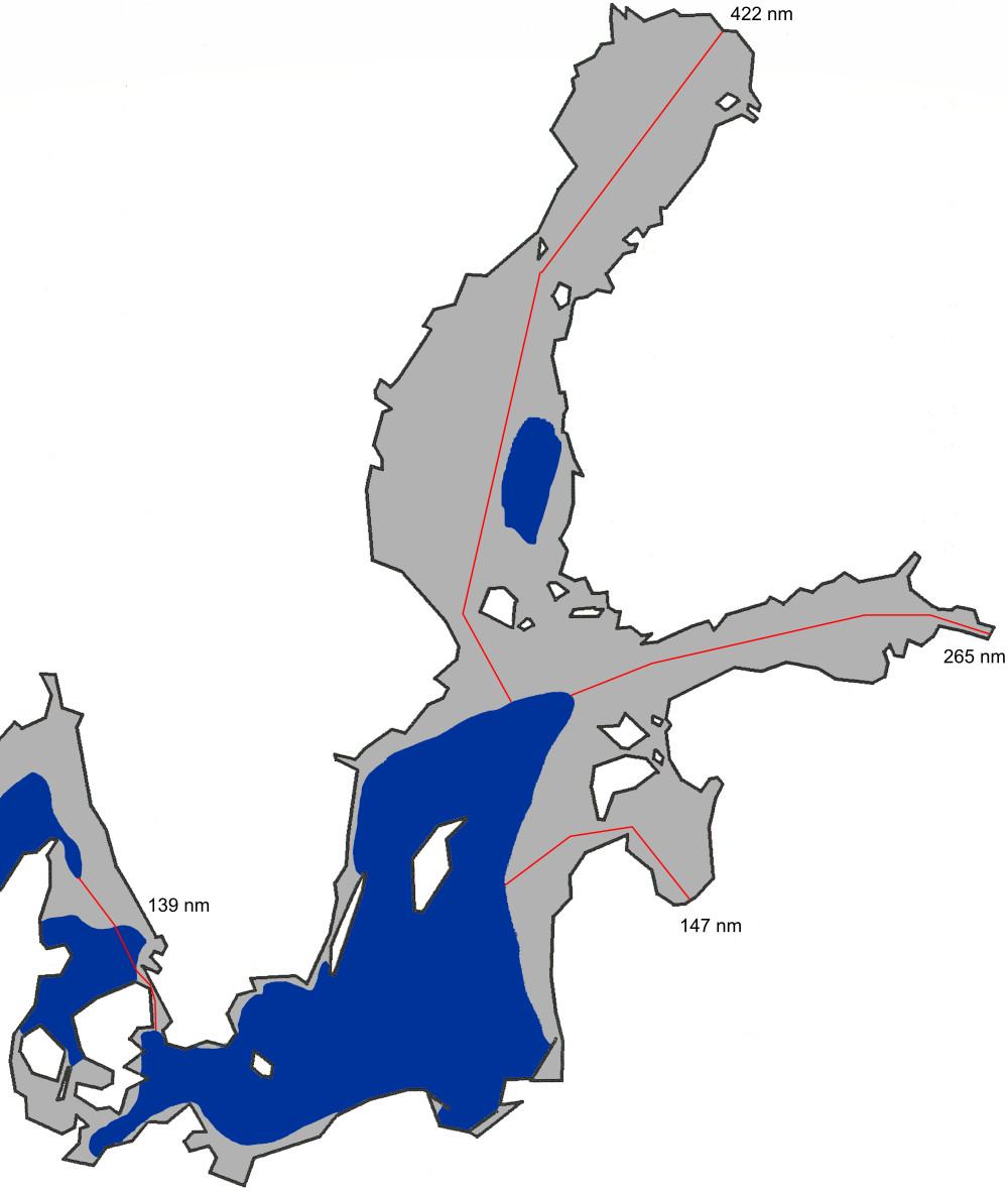 En karta över den största isutbredningen 2010.