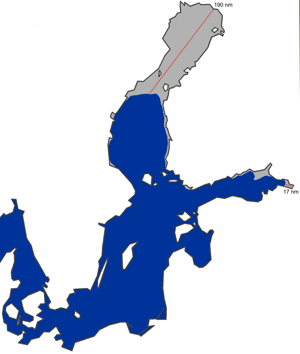 En karta över den största isutbredningen 2008.